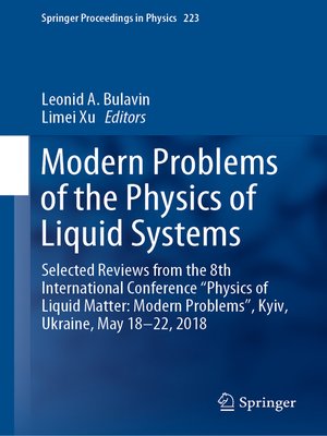cover image of Modern Problems of the Physics of Liquid Systems